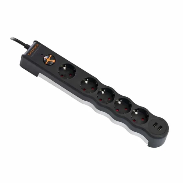 Tunçmatik Powersurge 5'li + USB Akım Korumalı Priz 1050 Joule Beyaz (1,5 m)