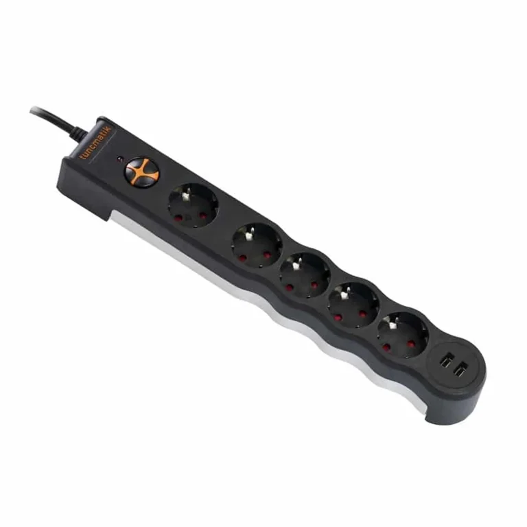 Tunçmatik Powersurge 5'li + USB Akım Korumalı Priz 1050 Joule Beyaz (1,5 m)