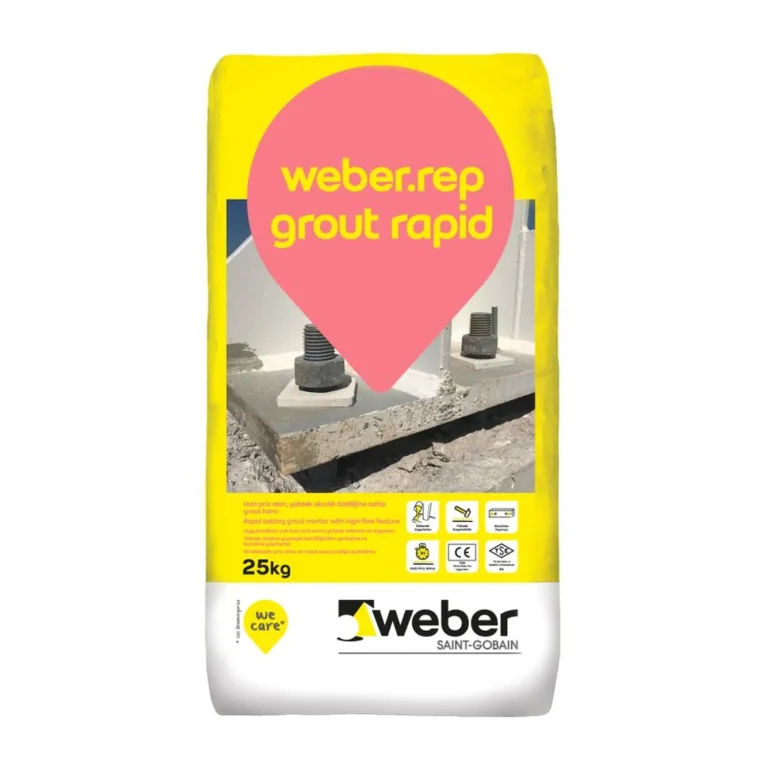 Weberrep Grout Rapid Gri 25kg/Torba